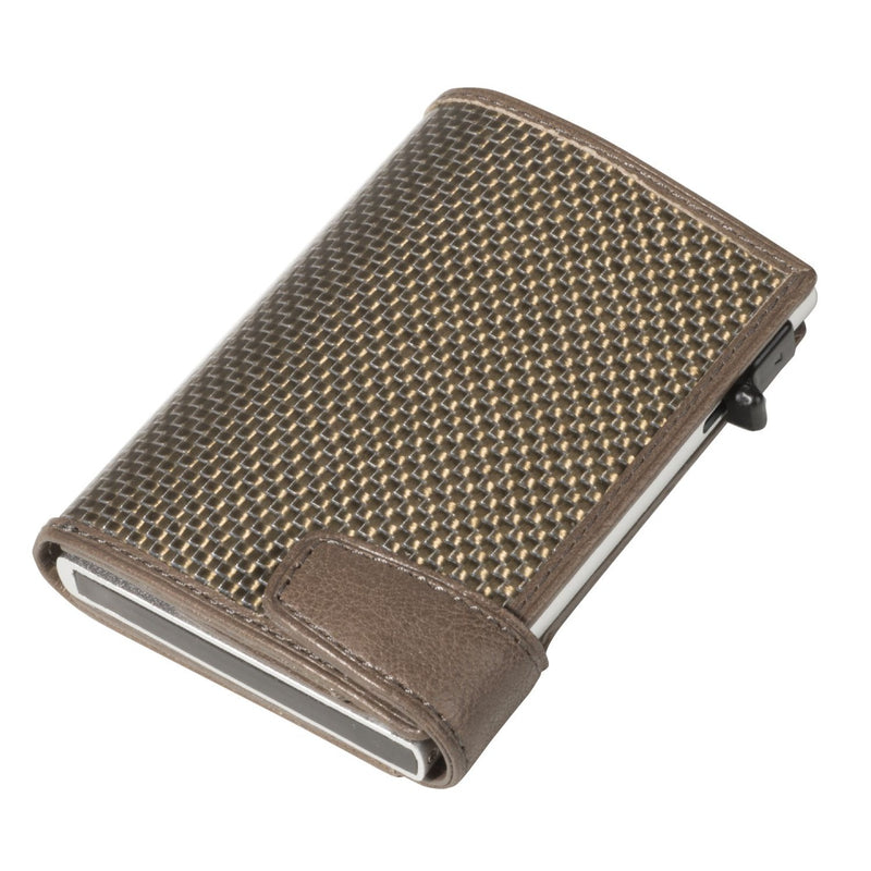 Tony Perotti Mens FURBO Titanium Card Holder (Taupe) 2