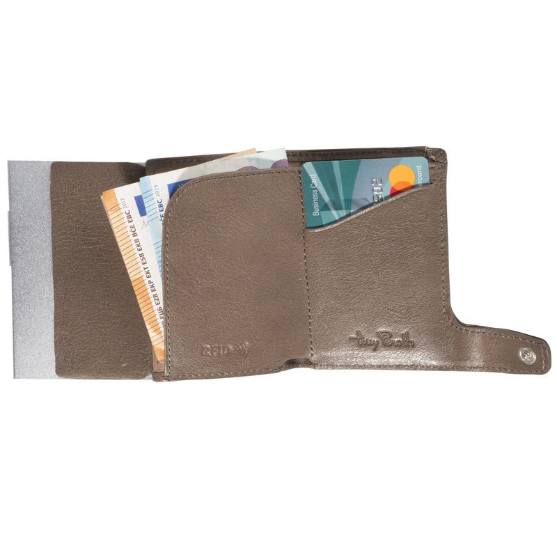 Tony Perotti Mens FURBO Titanium Card Holder (Taupe) 4