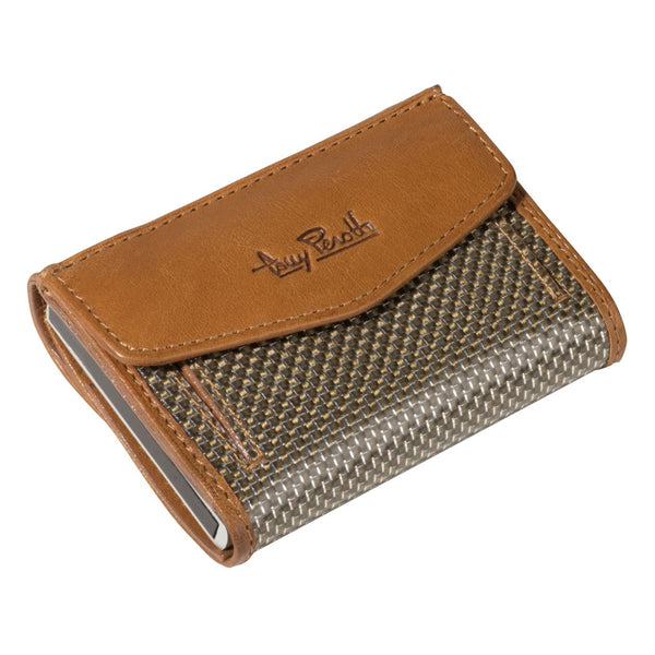 Tony Perotti Mens FURBO Card Holder with coin pocket (Miele)