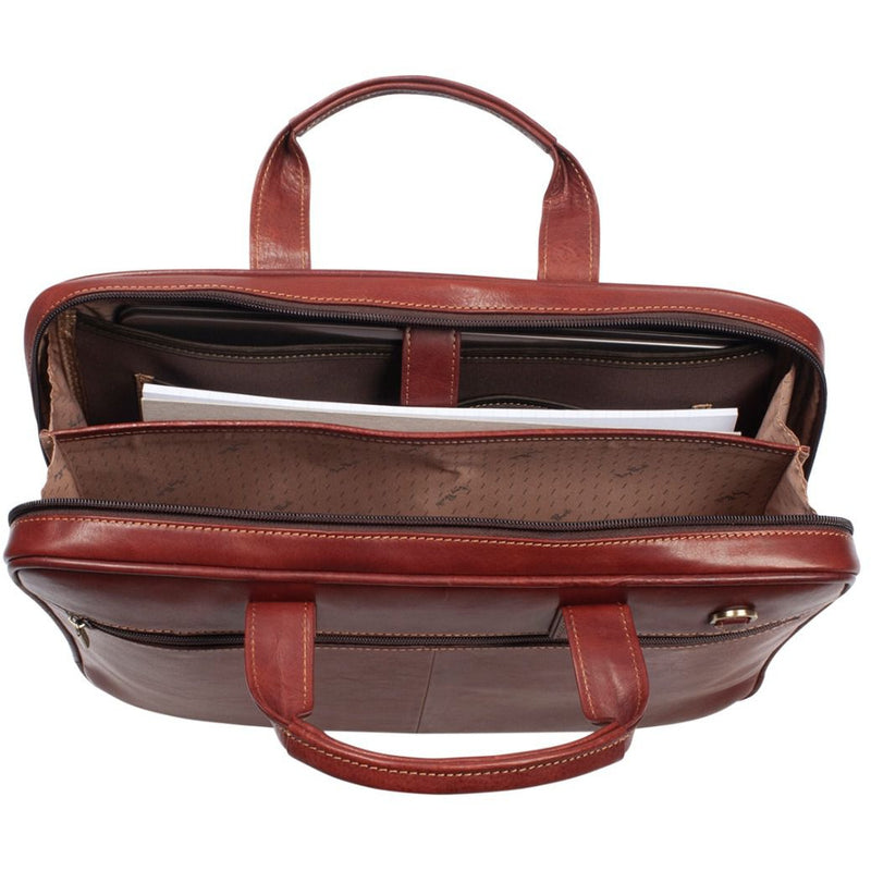 Tony Perotti Italian Leather Business Laptop bag (Brown) Media 4 of 4