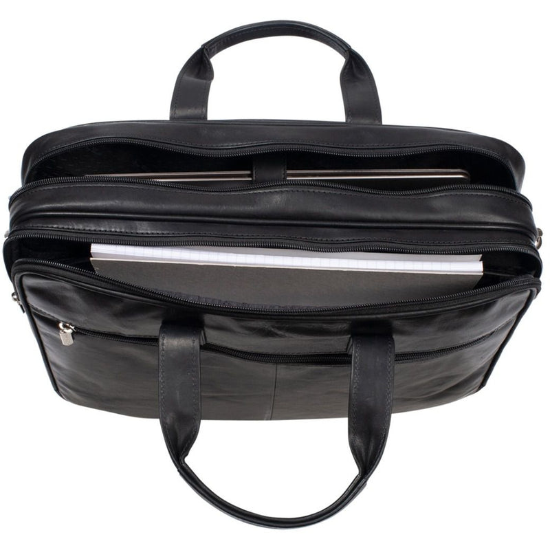 Tony Perotti 2 Compartment Laptop Bag with removable shoulder strap (Black) Media 4 of 4
