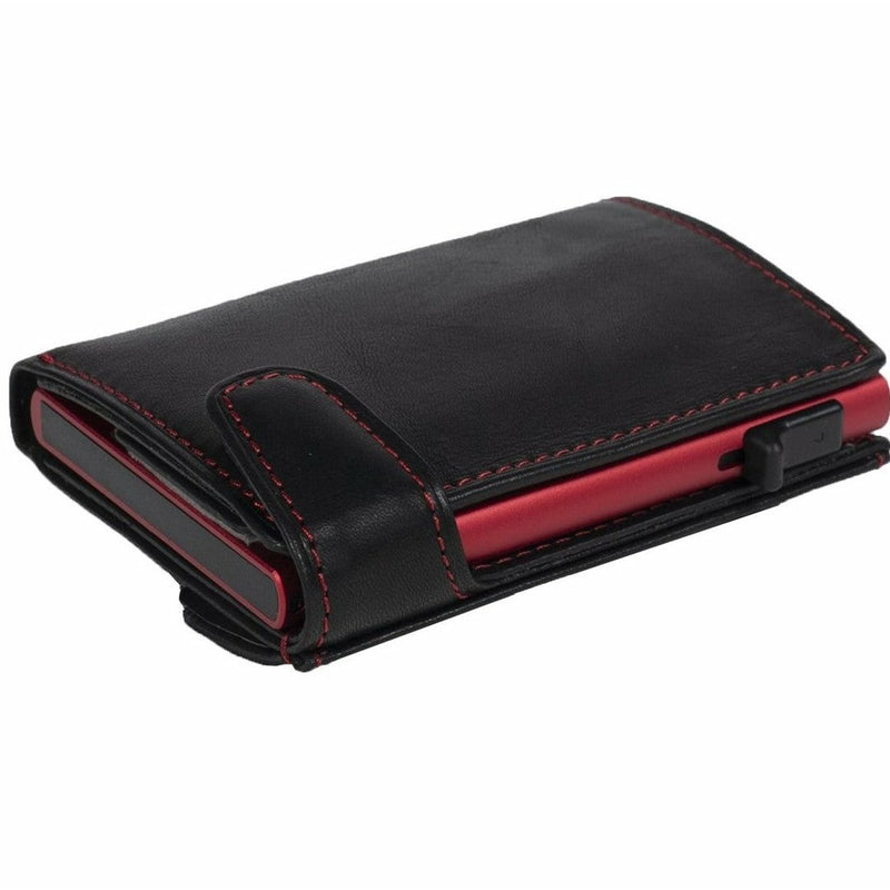 Tony Perotti Ladies FURBO Card Holder (Black/Red) 3