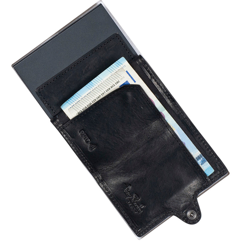 Tony Perotti Unisex Slim Card Holder with Air Tag Pouch (Black) Media 5 of 5