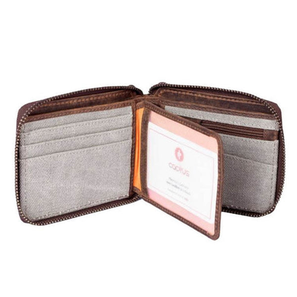 Cactus Slim Zip Around Wallet